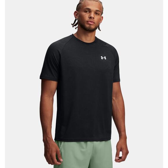NWT Under Armour Men's UA Vanish Energy Printed Short Sleeve in Anthracite sz L - Picture 1 of 7
